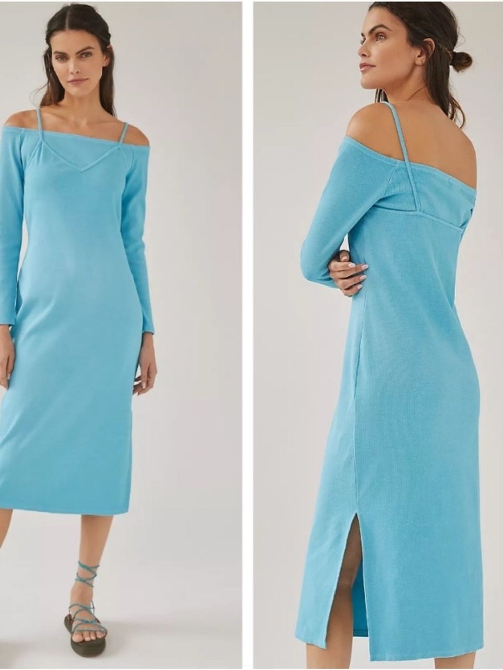 NWT Anthropologie T.La Layered Cami Midi Dress